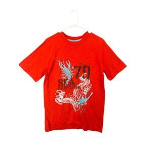 Cherokee Boys XL (16-18) Sea Adventure Tee Crab & Wave Design 100% Cotton NWT